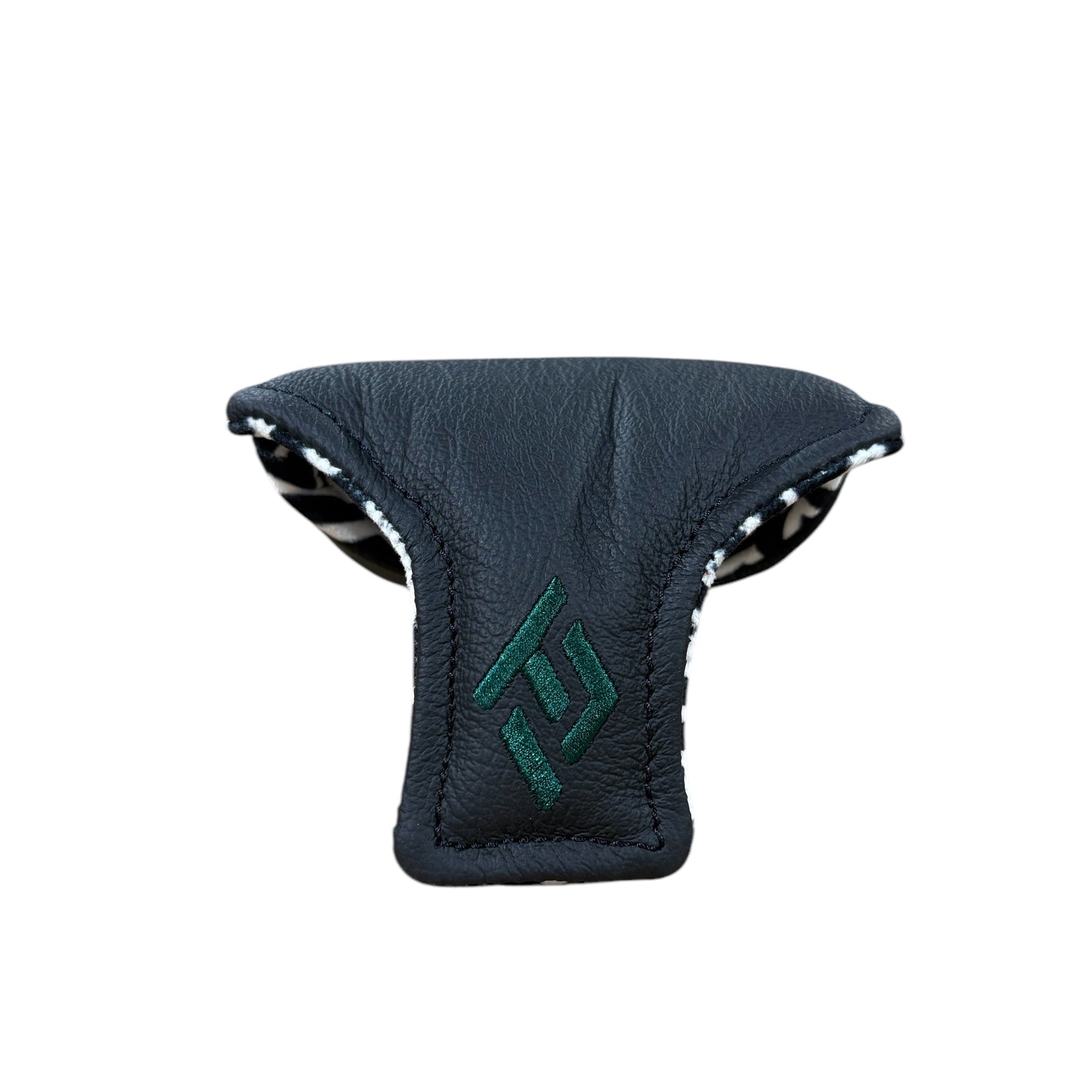 ITL Premium Mallet Putter Cover - Black/Forest Green/Tan