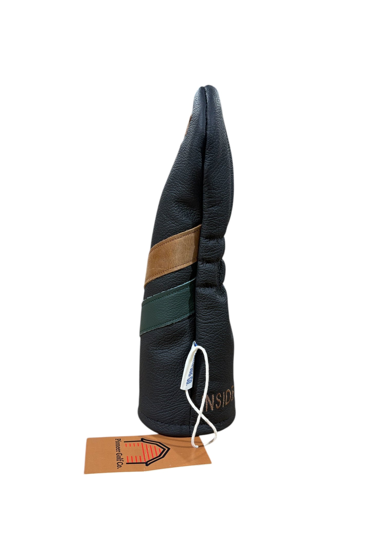 ITL Premium Leather Fairway Cover - The Prestige in Black/Forest green/Tan