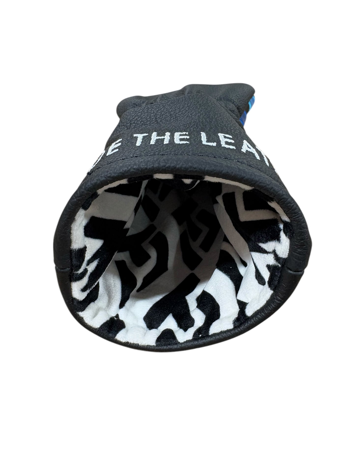 ITL Premium Leather Fairway Cover - The Vanguard in Black/Baja Blue/Royal Blue