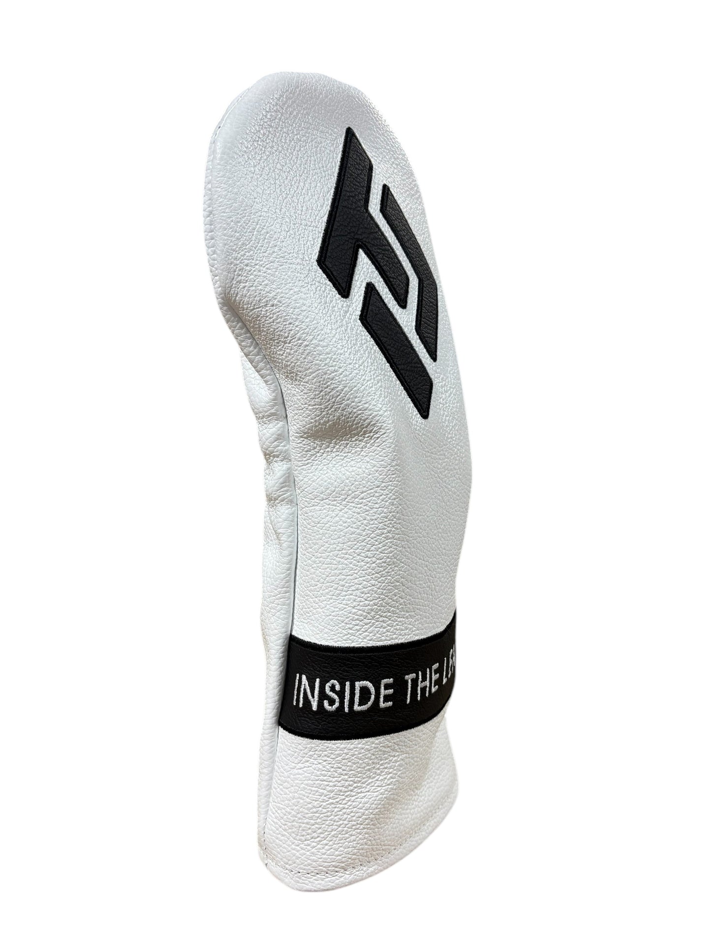 ITL Premium Leather Driver Cover - The Icon in White/Black - Inside the Leather Golf Gloves