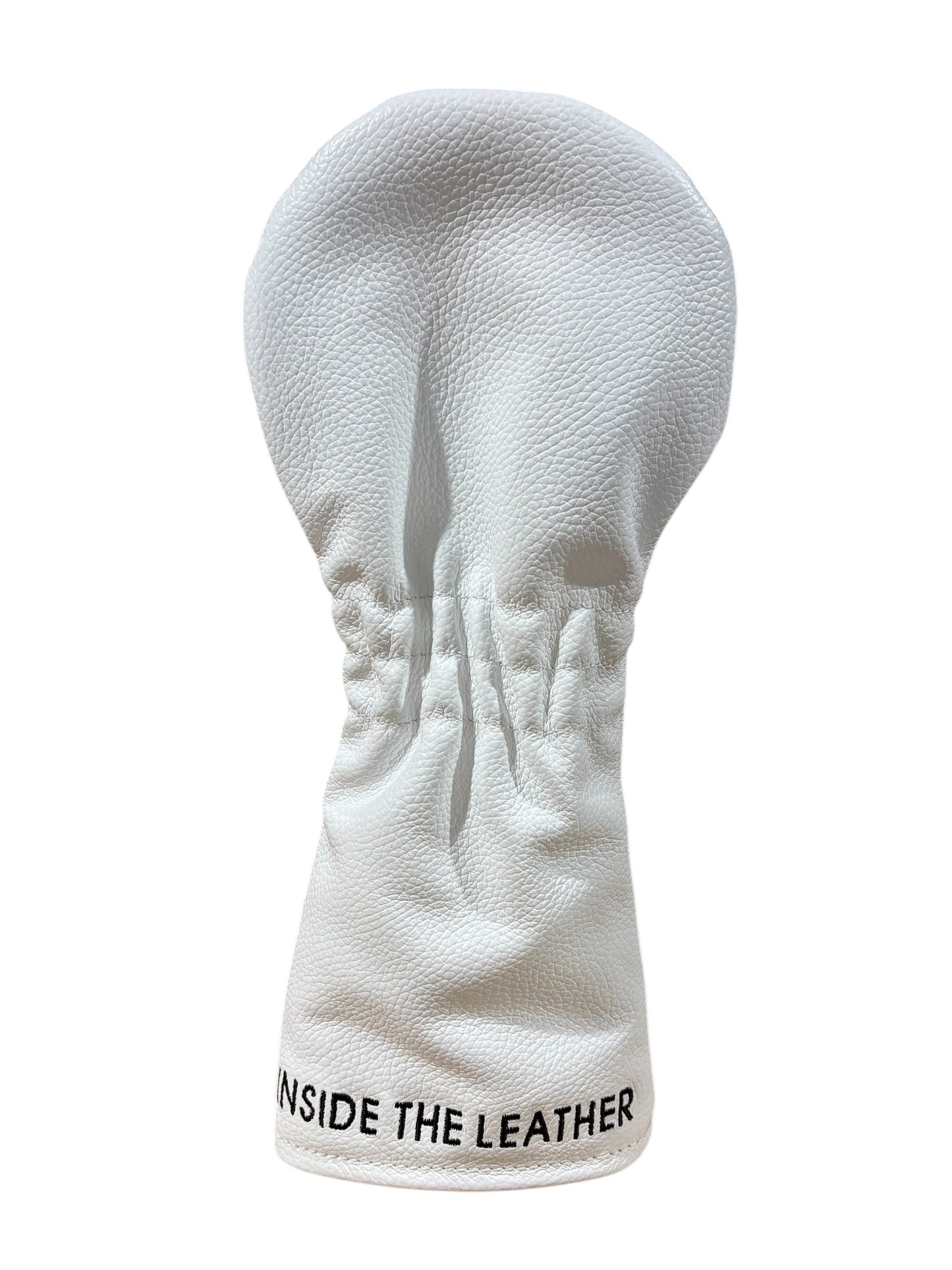 ITL Premium Leather Driver Cover - The Icon in White/Black - Inside the Leather Golf Gloves