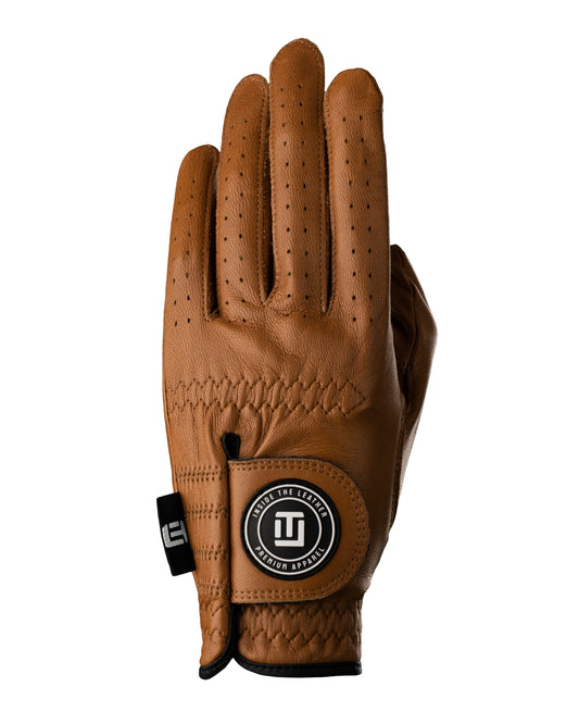 Men's ITL 2.0 Signature Glove - Cognac - Inside the Leather Golf Gloves