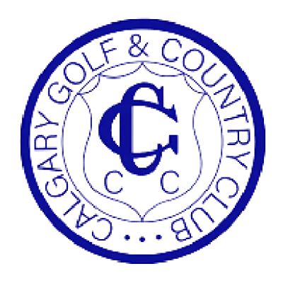 Logo of Calgary Golf & Country Club with blue circular design and 'CC' initials.