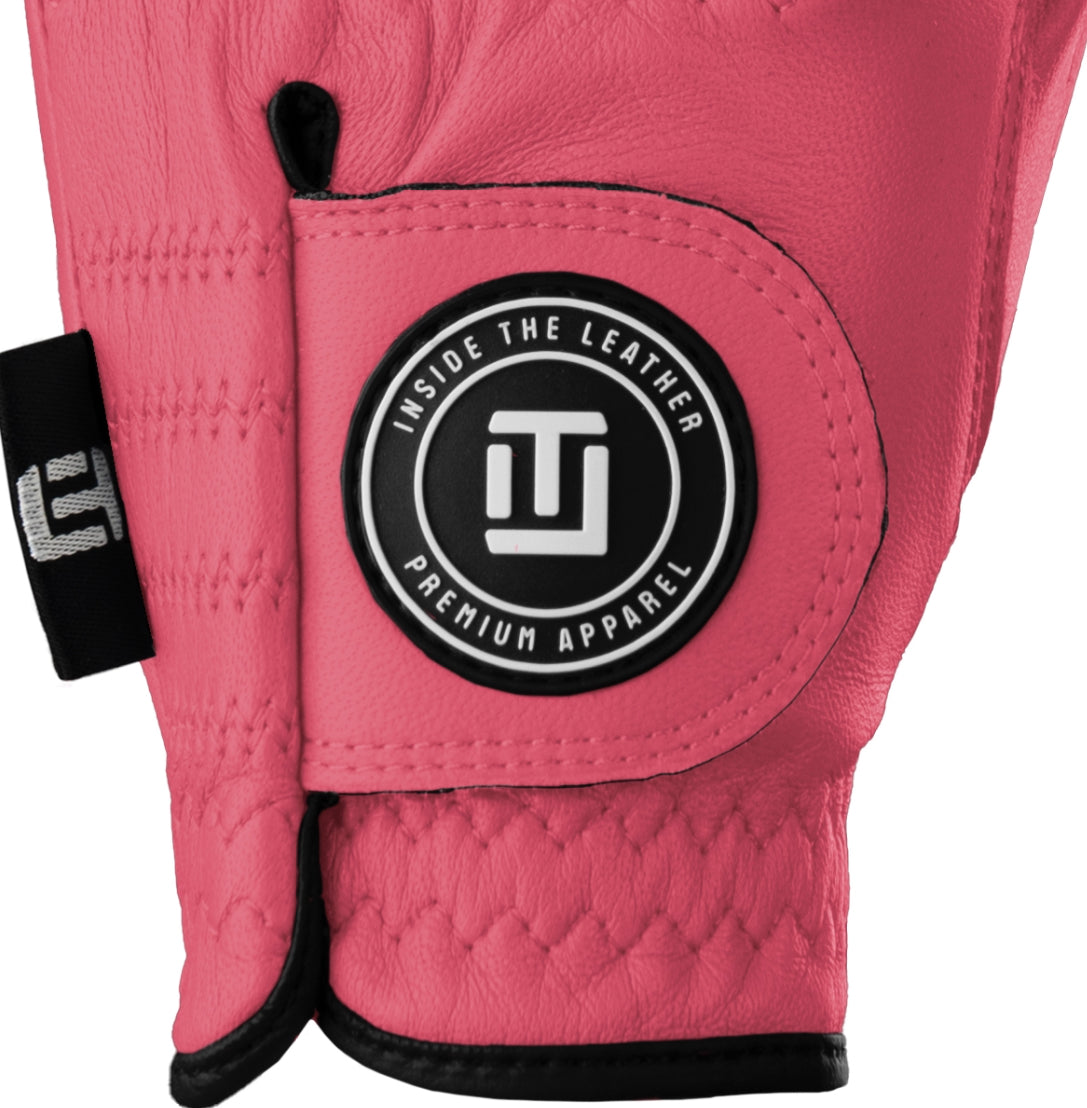 Men's ITL 2.0 Signature Glove - Retro Pink - Inside the Leather Golf Gloves
