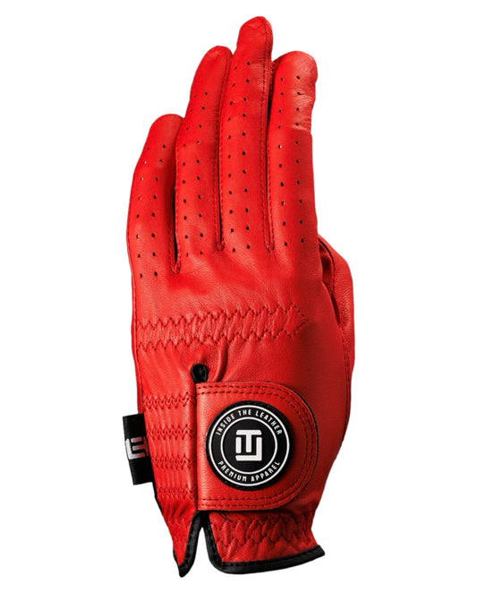 Women's ITL 2.0 Signature Glove - Red - Inside the Leather Golf Gloves