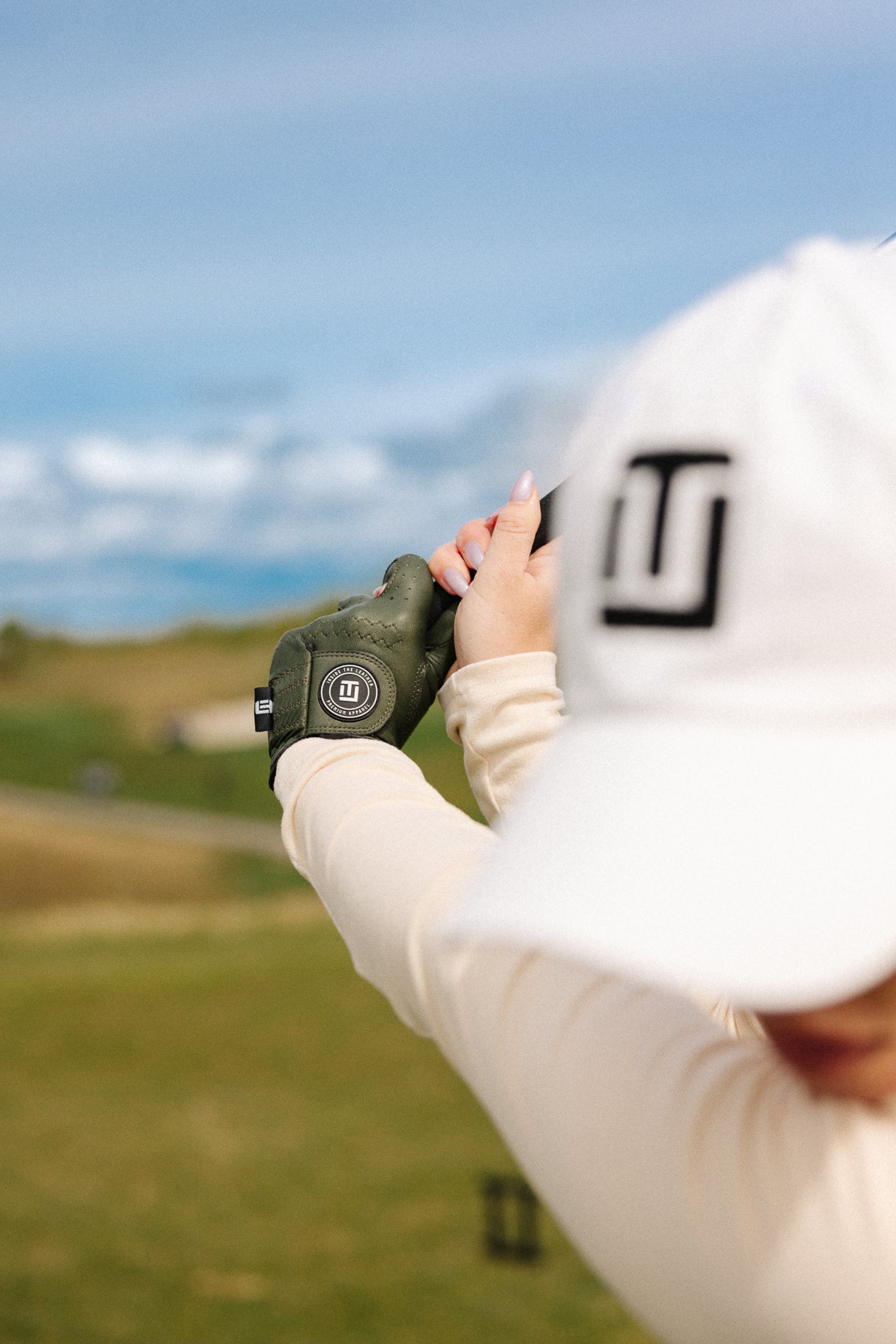 Women's ITL 2.0 Signature Glove - Olive - Inside the Leather Golf Gloves