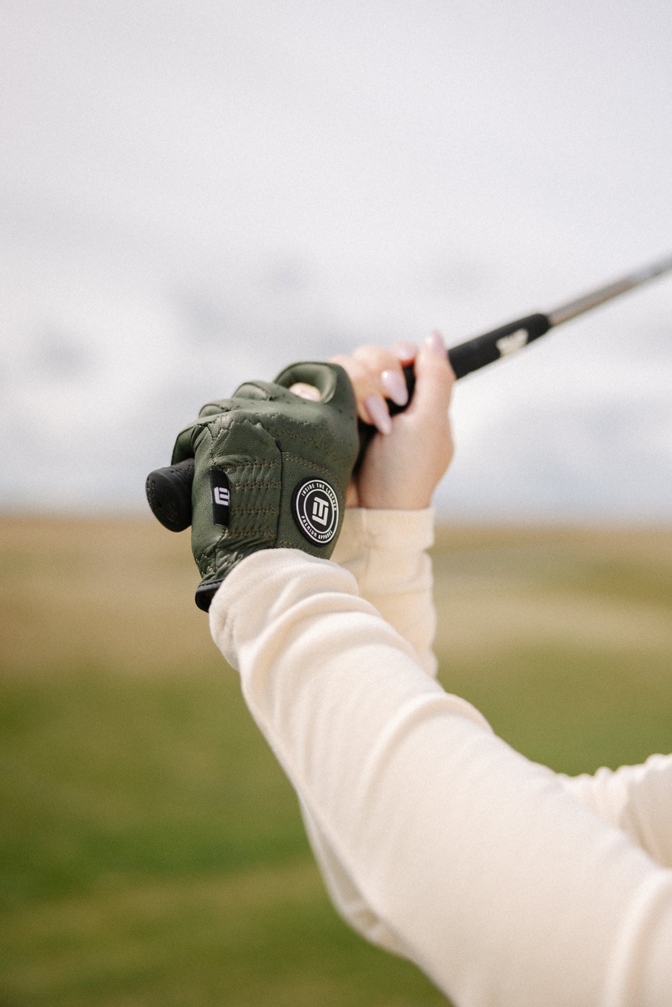 Women's ITL 2.0 Signature Glove - Olive - Inside the Leather Golf Gloves