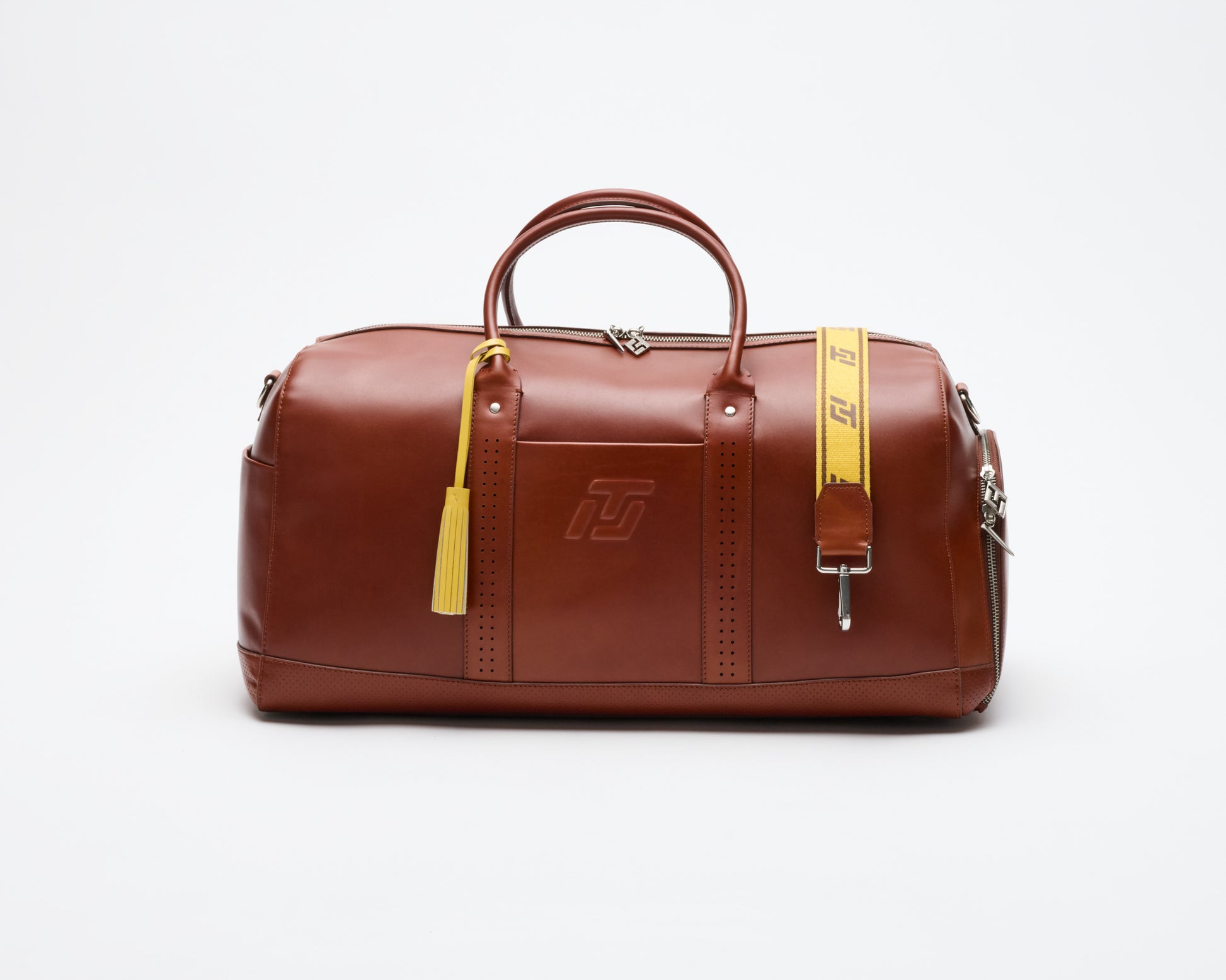 ITL Leather Monarch Duffle - Cognac