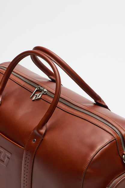 ITL Leather Monarch Duffle - Cognac