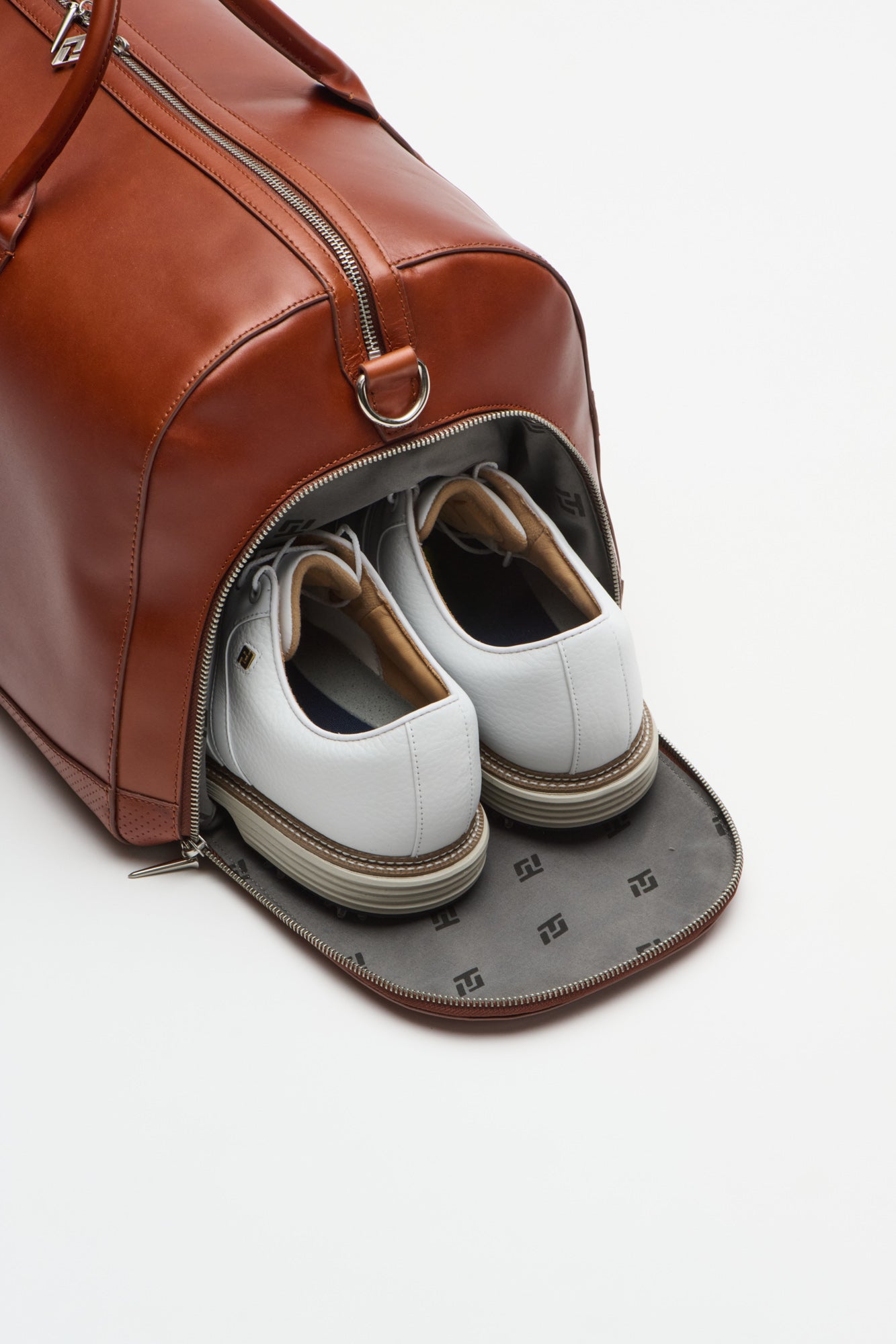 ITL Leather Monarch Duffle - Cognac