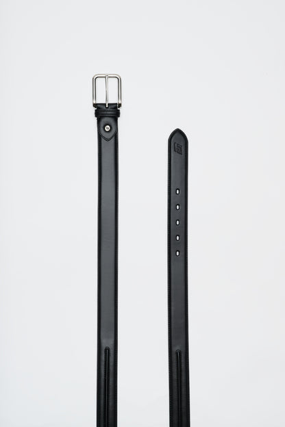 Men's ITL Leather Trapunto Belt - Midnight Navy