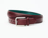 Men's ITL Leather Trapunto Belt - Chocolate