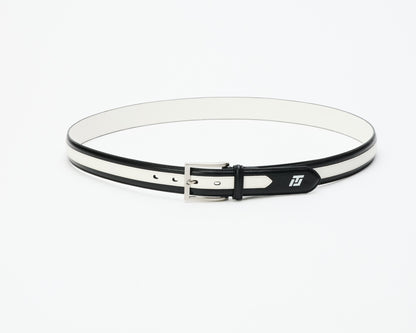 Men's ITL Leather Woods Belt - Black / Ghost White