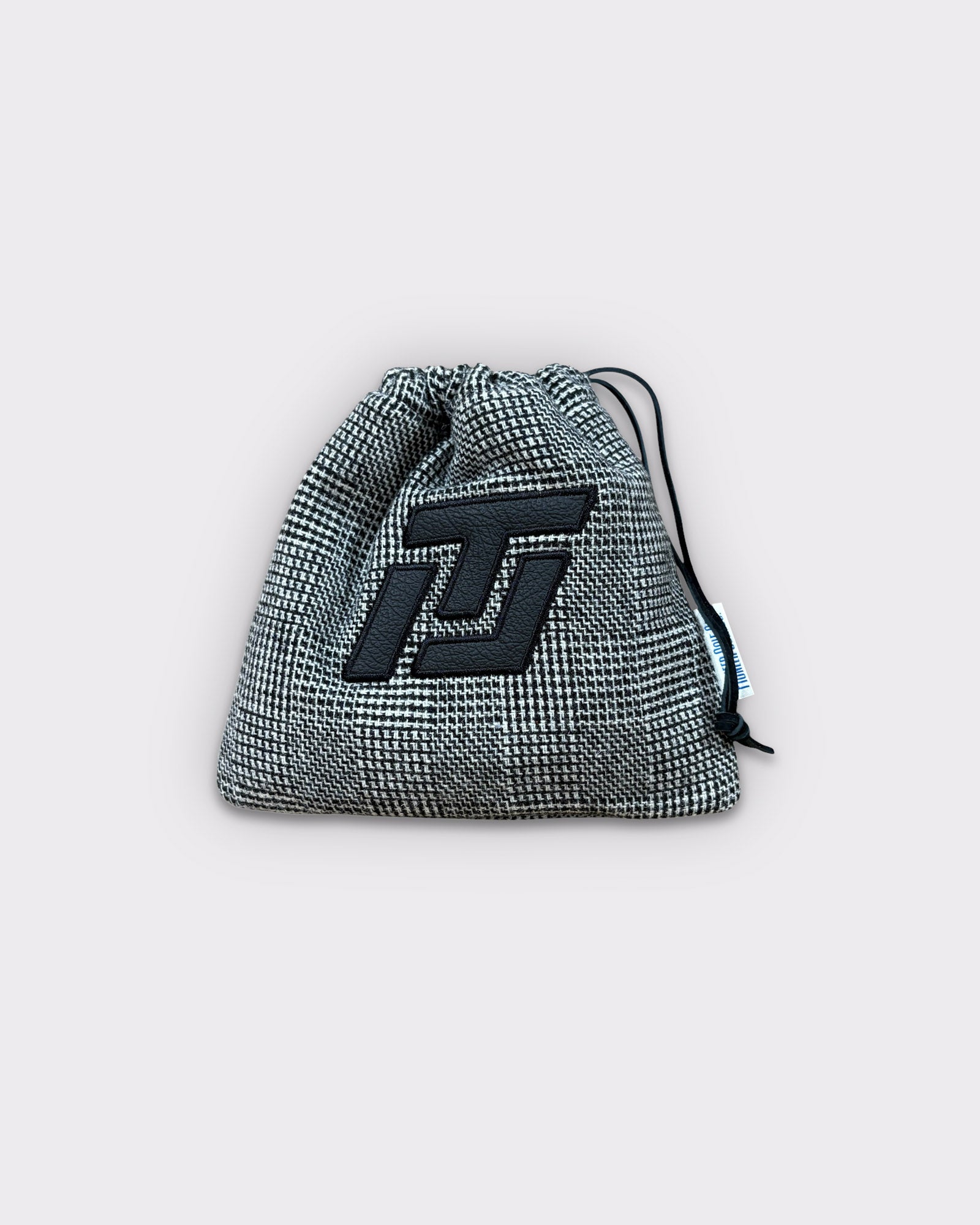 ITL Black/White Check Valuable Pouch - Black/White Check