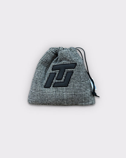 ITL Black/White Check Valuable Pouch - Black/White Check