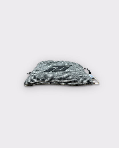 ITL Black/White Check Valuable Pouch - Black/White Check