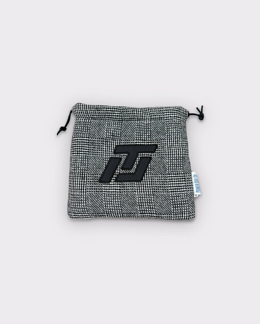 ITL Black/White Check Valuable Pouch - Black/White Check