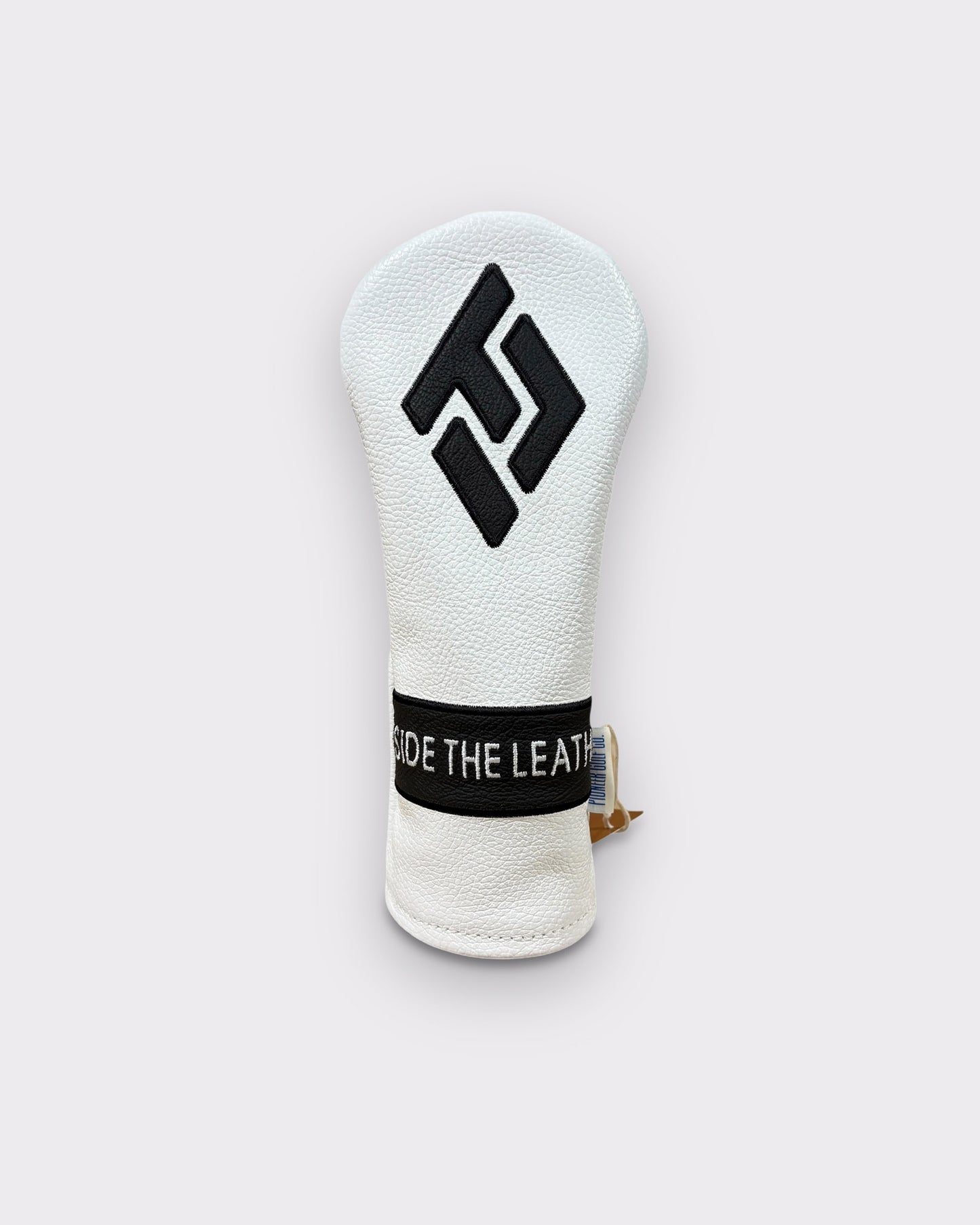 ITL Premium Leather Driver Cover - The Icon in White/Black