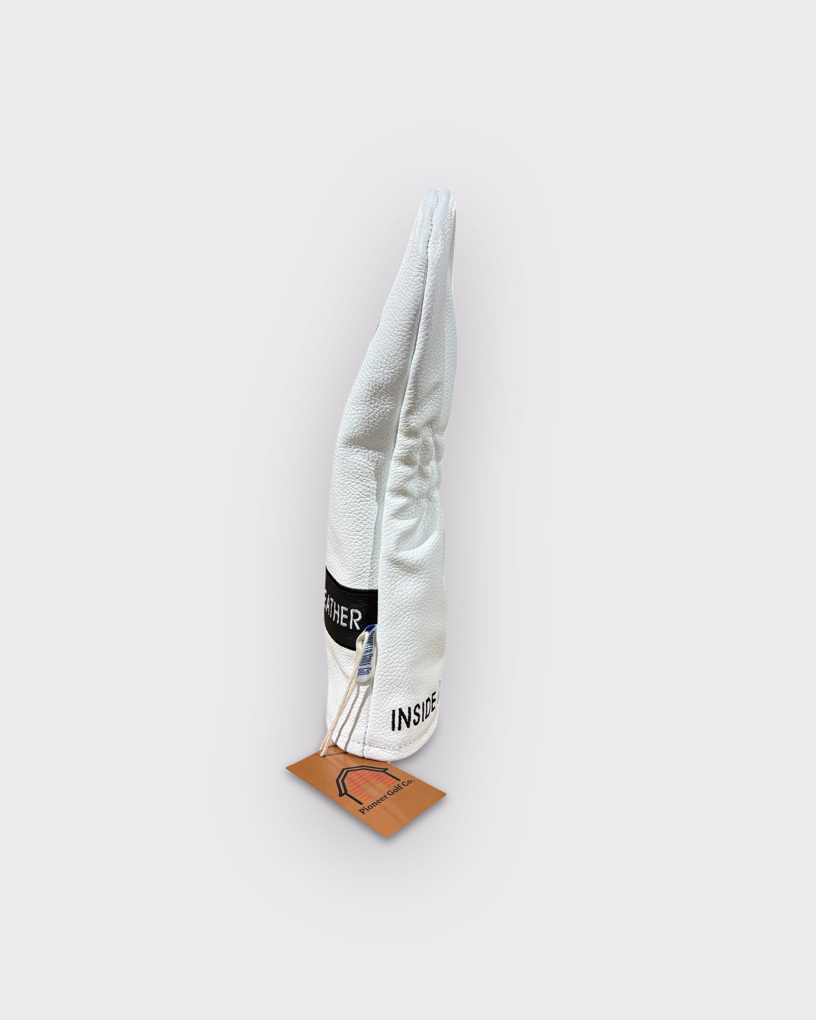 ITL Premium Leather Driver Cover - The Icon in White/Black