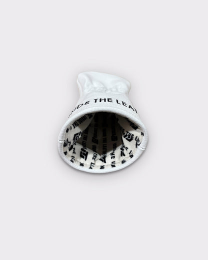 ITL Premium Leather Fairway Cover - The Icon in White/Black