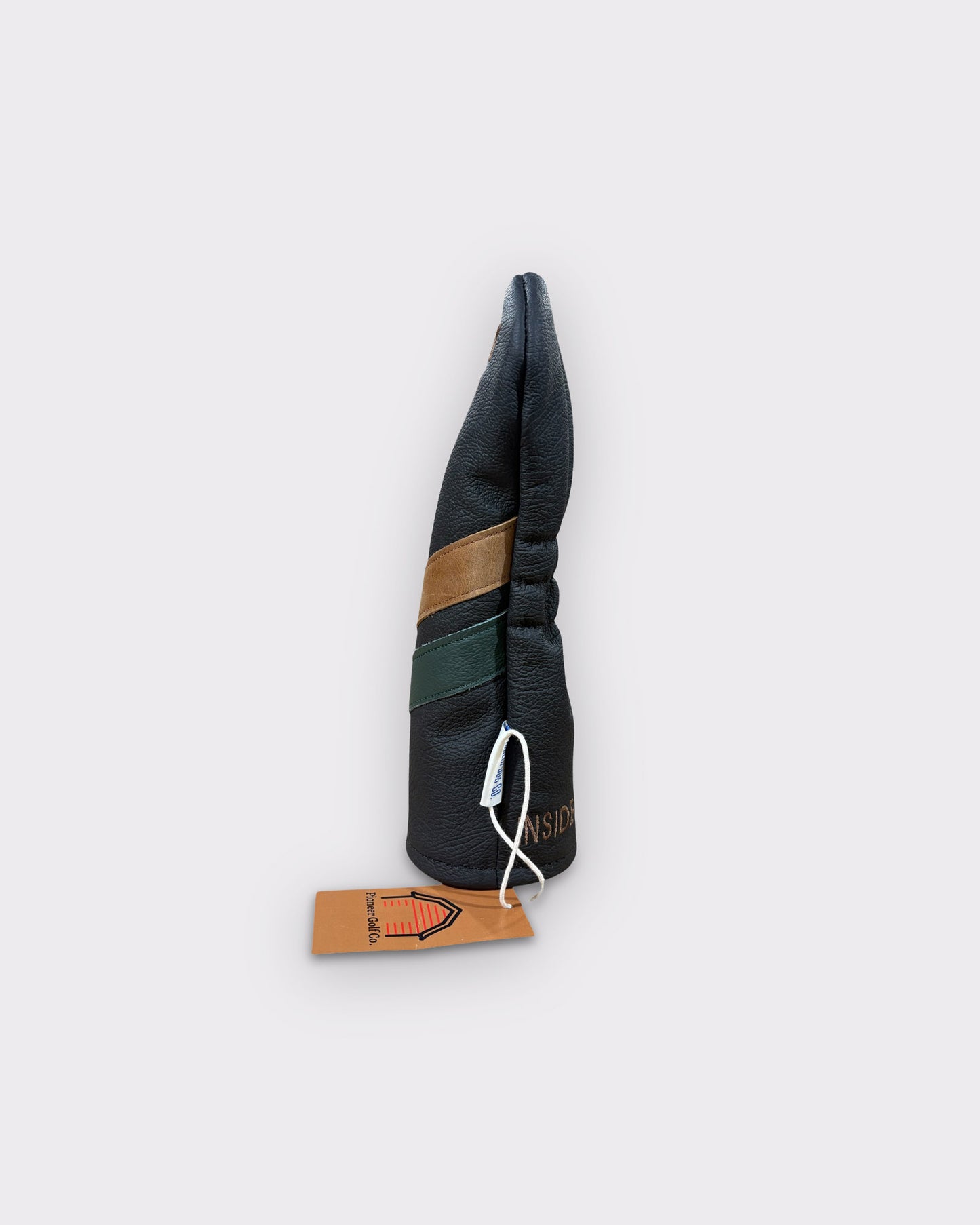 ITL Premium Leather Fairway Cover - The Prestige in Black/Forest Green/Tan
