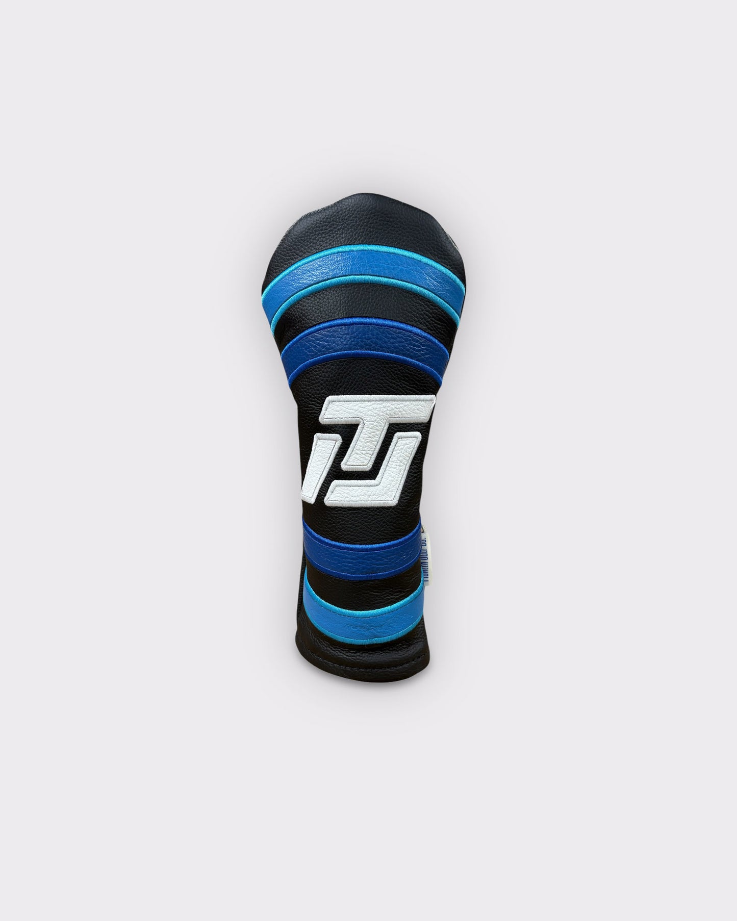 ITL Premium Leather Fairway Cover - The Vanguard in Black/Baja Blue/Royal Blue
