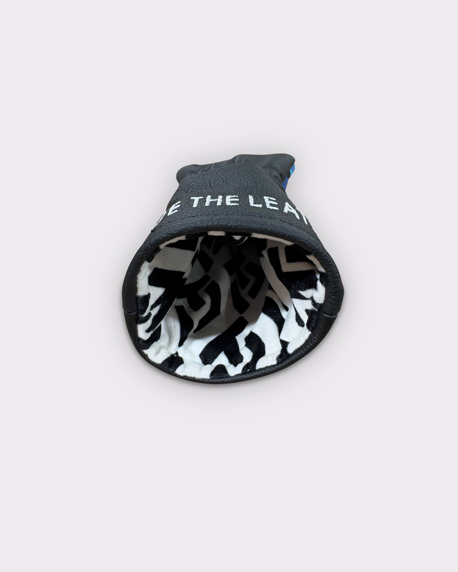 ITL Premium Leather Fairway Cover - The Vanguard in Black/Baja Blue/Royal Blue
