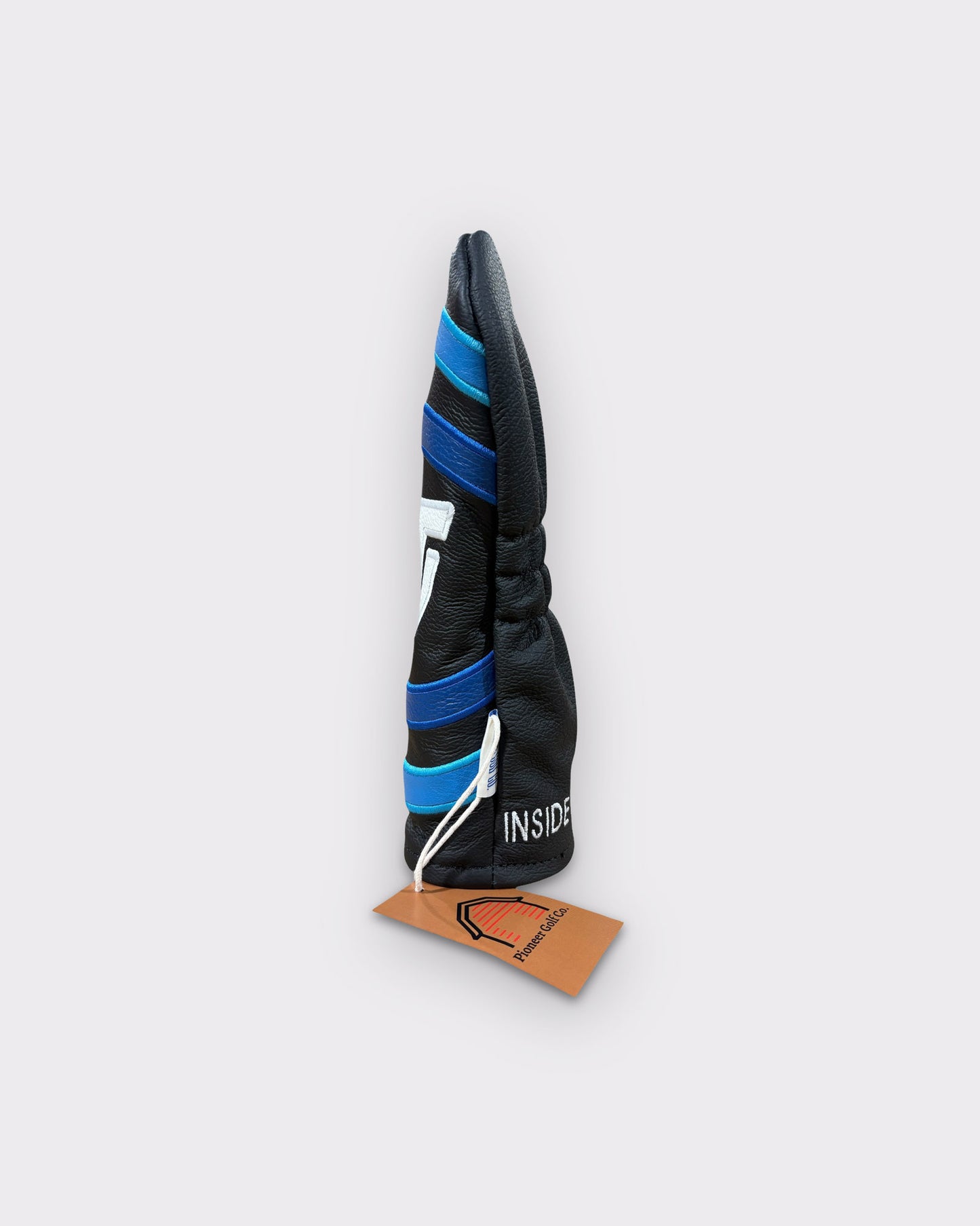 ITL Premium Leather Fairway Cover - The Vanguard in Black/Baja Blue/Royal Blue