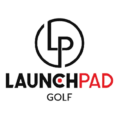 LaunchPad Golf logo with 'LP' in a circular design on a white background