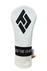 ITL Premium Leather Fairway Cover - The Icon in White/Black - Inside the Leather Golf Gloves