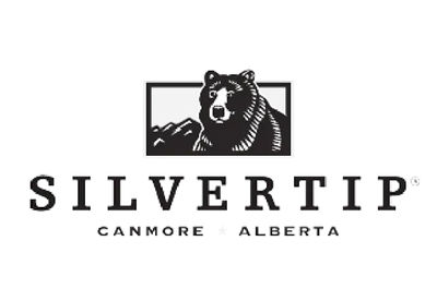 Silvertip logo with a bear illustration on a white background