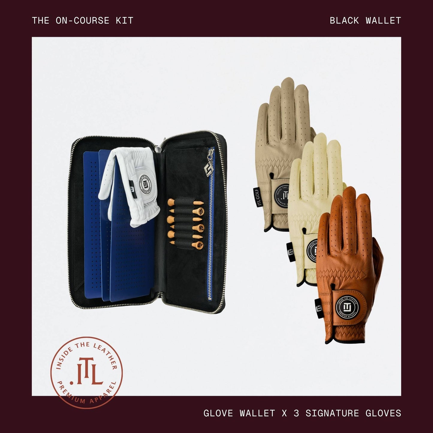 The Men's On-Course Kit - Black Wallet
