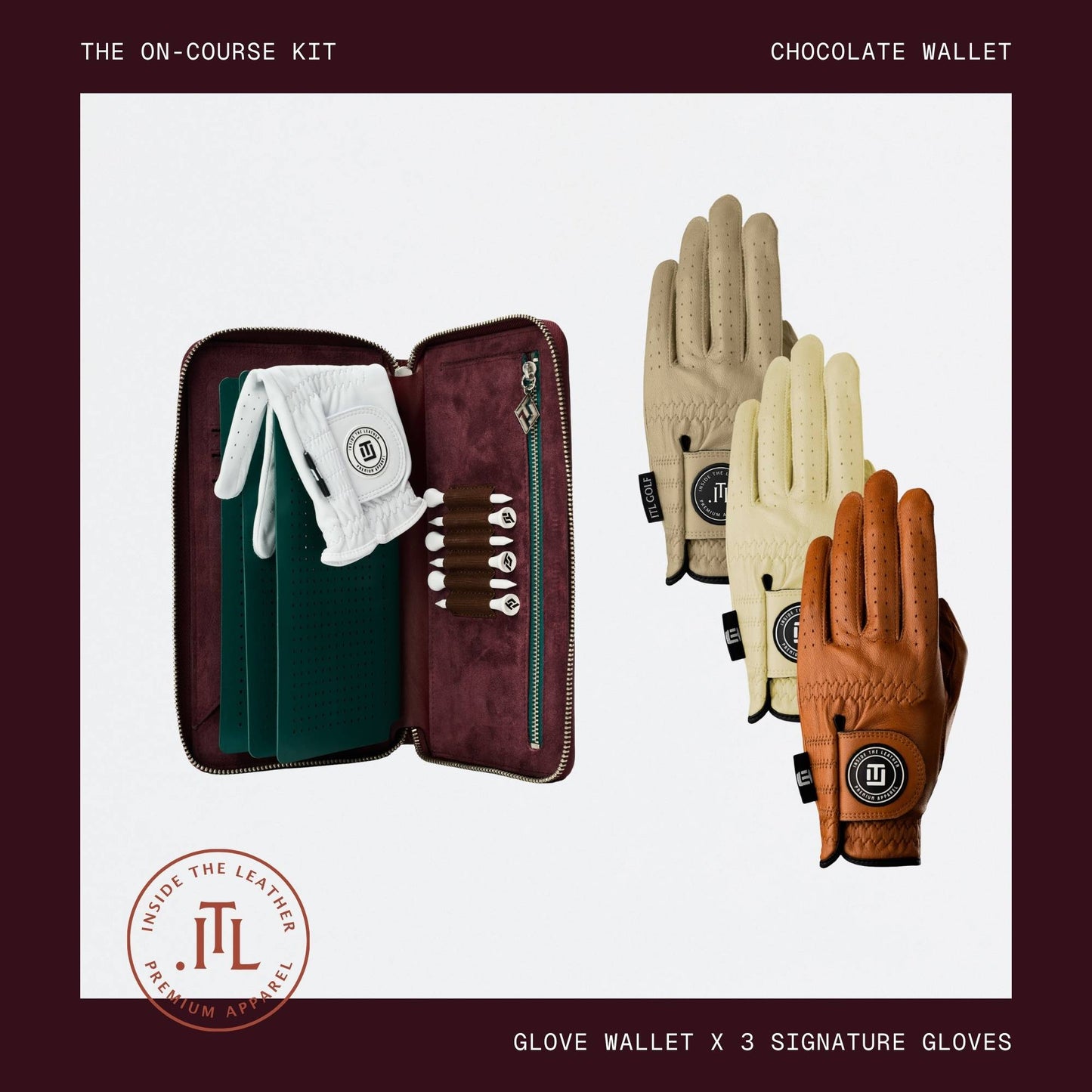 The Women's On-Course Kit - Chocolate Wallet