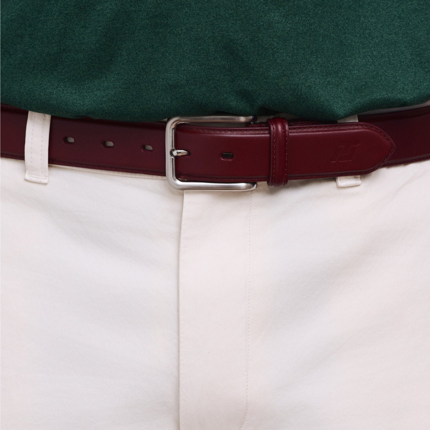 Men's ITL Leather Trapunto Belt