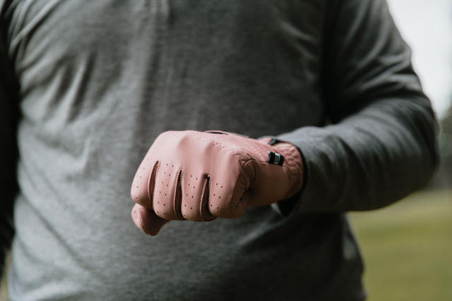 Men's ITL Signature Glove - Dusty Rose / Black - Inside the Leather Golf Gloves