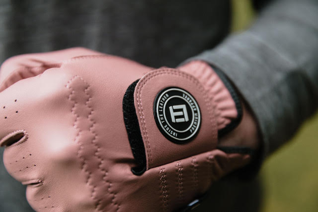 Men's ITL Signature Glove - Dusty Rose / Black - Inside the Leather Golf Gloves