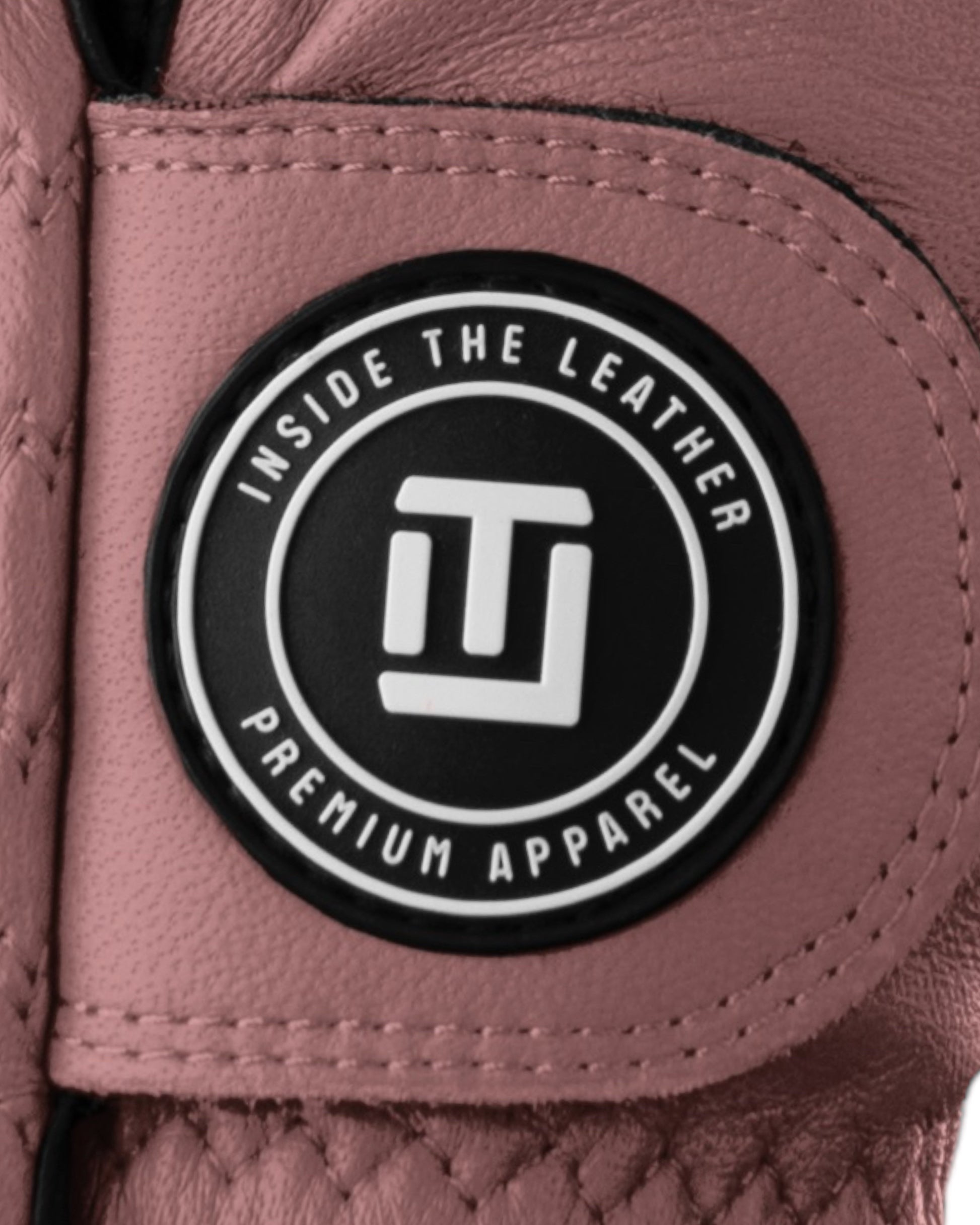 Women's  ITL Signature Glove - Dusty Rose / Black - Inside the Leather Golf Gloves